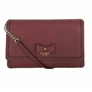 NEW KATE SPADE HAZEL COURT MERLOT CROSSBODY